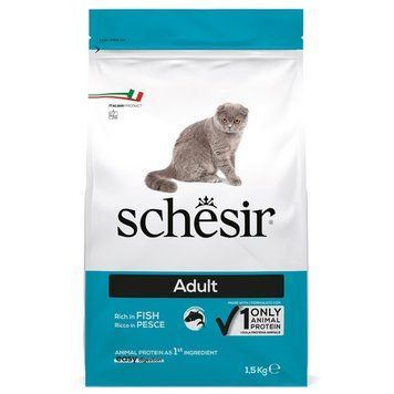 Schesir Cat Adult Fish сухой корм с рыбой для котов, 1.5 кг 796 грн фото