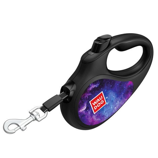 Waudog R-Leash L рулетка для собак с рисунком "Nasa21", лента, 5 м 869 грн фото