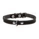 Collar кожаный ошейник для собак, 24-32 см, черный