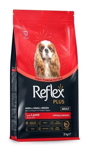 Reflex Plus Dog Adult Mini & Small Breeds Lamb сухой корм с ягненком для собак малых пород, 3 кг 791 грн фото