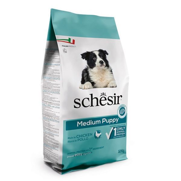 Schesir Dog Medium Puppy сухой корм с курицей для щенят средних пород, 12 кг 3 362 грн фото