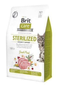 Brit Care Cat Adult GF Sterilized Immunity Support сухий корм для зміцнення імунітету у стерилізованих котів, 400 гр