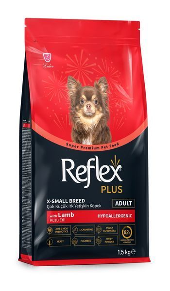 Reflex Plus X-Small Breed Adult сухой корм с ягненком для собак малых пород, 1.5 кг 402 грн фото