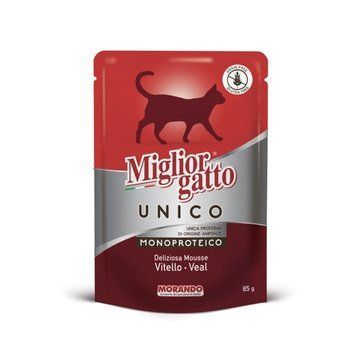 Morando Migliorgatto Unico Vitello влажный корм для котов с телятиной, 85 гр 49 грн фото
