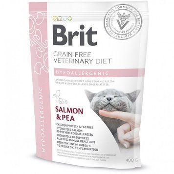 Brit VD Hypoallergenic Cat сухий корм для котів з харчовою алергією, 400 гр 339 грн фото