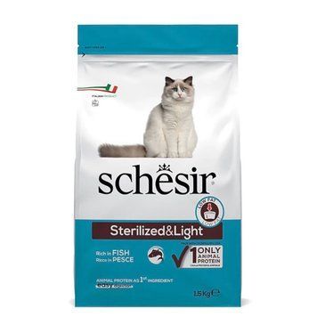 Schesir Cat Sterilized & Light сухой корм с рыбой для стерилизованных котов, 1.5 кг 796 грн фото
