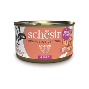 Schesir Salmon вологий корм для котів з лососем у бульйоні, 85 гр