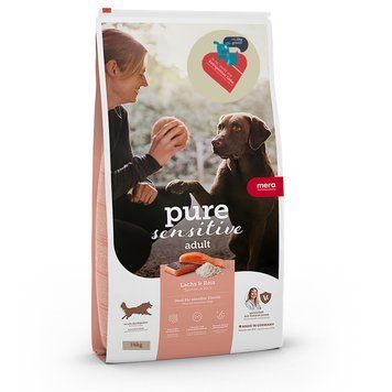 Mera Pure Sensitive Dog Adult Lachs & Reis сухой корм с лососем для взрослых собак всех пород 1 кг 528 грн фото
