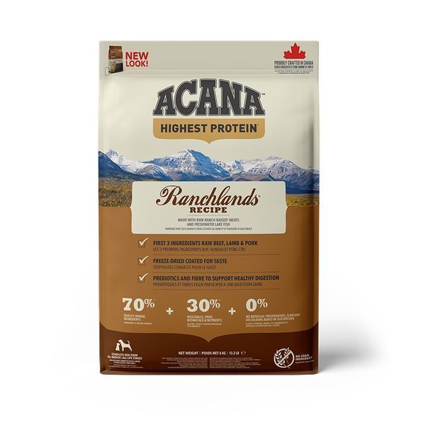 Acana Ranchlands Dog Recipe сухой корм с красным мясом для собак всех возрастов 6 кг 4 293 грн фото