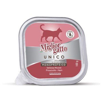 Morando Migliorgatto Unico Delicious Prosciutto влажный корм для котов с прошутто, 100 гр 66 грн фото