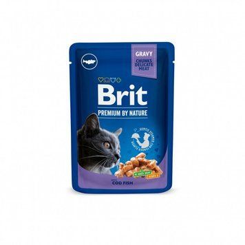 Brit Premium Cod Fish вологий корм з тріскою для котів, 100 гр 39 грн фото