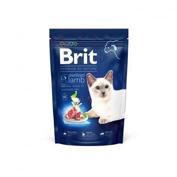 Brit Premium Cat Sterilized Lamb сухий корм з ягнятком для стерилізованих котів, 800 гр 329 грн фото