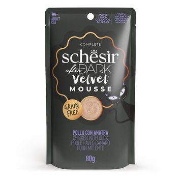 Schesir After Dark Chicken Duck влажный корм с курицей и уткой для котов, 80 гр 114 грн фото
