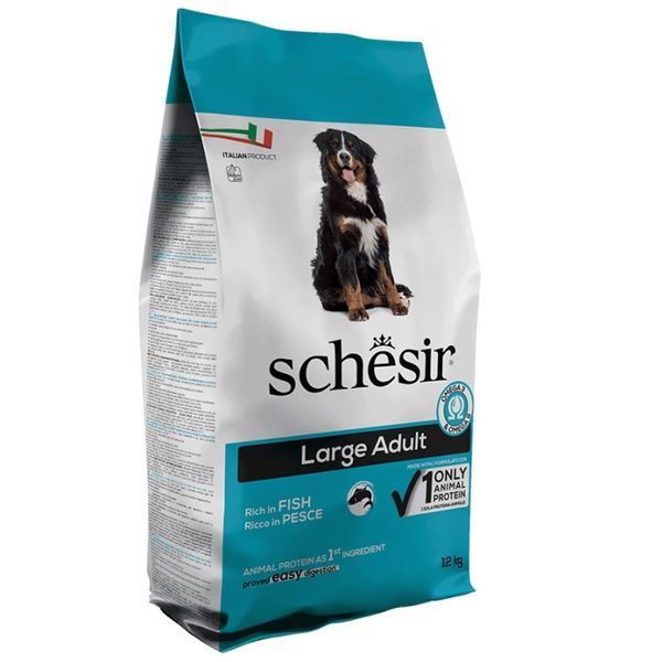 Schesir Dog Large Adult Fish сухий корм з рибою для собак великих порід, 12 кг 3 362 грн фото