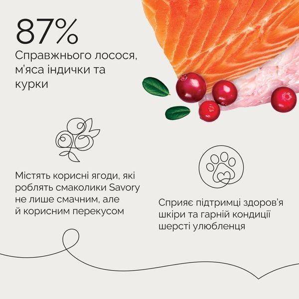 Savory Bars With Salmon ласощі для собак з лососем, 100 гр 240 грн фото