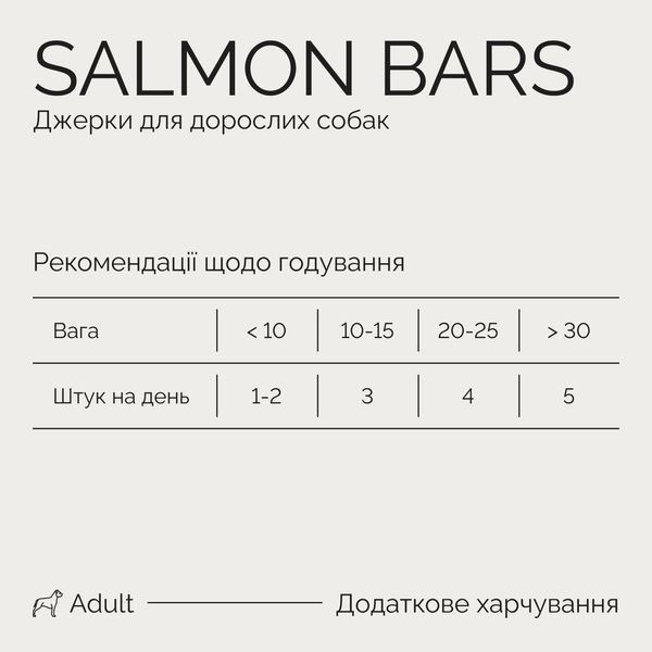Savory Bars With Salmon ласощі для собак з лососем, 100 гр 240 грн фото