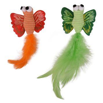 Flamingo Alea Butterfly набор игрушек для котов, 2 шт х 5.5 см 145 грн фото
