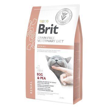 Brit VD Renal Cat сухий корм для кішок із захворюваннями нирок, 2 кг 1 240 грн фото