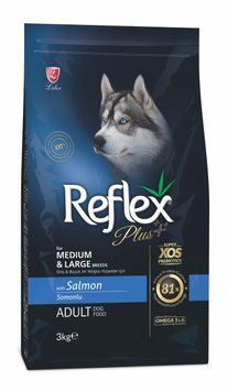 Reflex Plus Dog Adult Medium & Large Breeds Salmon сухой корм с лососем для собак средних и крупных пород, 3 кг 908 грн фото
