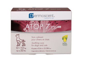 Dermoscent ATOP 7 NEW краплі при алергії та атопії у котів і собак мініатюрних і малих порід, 4*0.6 мл