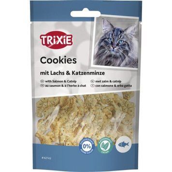 Trixie Cookies лакомство для кошек с лососем 50 гр