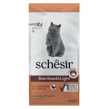 Schesir Cat Sterilized & Light сухой корм с курицей для стерилизованных котов, 10 кг 4 273 грн фото