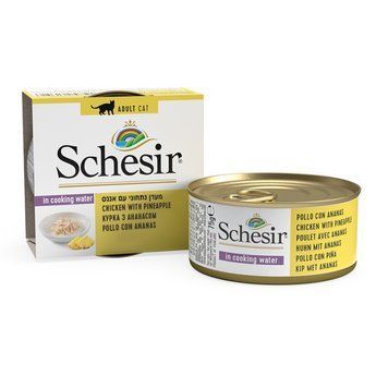 Schesir Chicken Pineapple вологий корм для котів з куркою та ананасом, 75 гр 102 грн фото