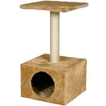 Flamingo Sassiere кігтеточка з будиночком для котів, 54.5 см х 30 см х 30 см, бежевий 1 620 грн фото