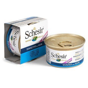Schesir Kitten Tuna With Aloe вологий корм для кошенят з тунцем та алое, 85 гр 98 грн фото