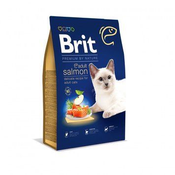 Brit Premium Cat Adult Salmon сухий корм з лососем для котів, 8 кг 2 599 грн фото