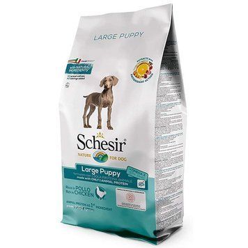 Schesir Dog Large Puppy сухой корм с курицей для щенков крупных пород, 12 кг 3 362 грн фото