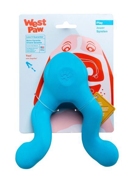 West Paw Tizzi Dog Toy игрушка для собак голубая, 18 см