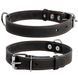 Collar кожаный ошейник для собак, 48-63 см, черный