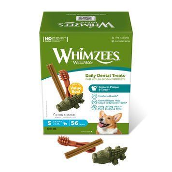 Whimzees Variety Value Box S набор лакомств для чистки зубов у собак малых пород, 56 шт