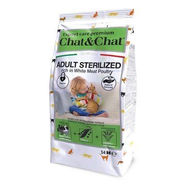Gheda Chat&Chat Expert Sterilized With Poultry сухой корм с птицей для стерилизованных котов, 14 кг 2 380 грн фото