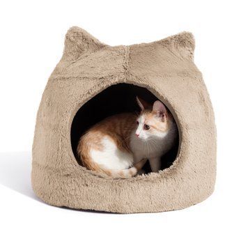 Outward Hound Best Frends Donut Shag Meow Hut домик для котов и собак, бежевый, 43 см х 43 см х 43 см 1 586 грн фото