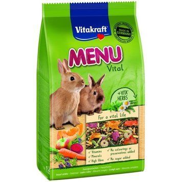 Vitakraft Premium Menu Vital корм для кроликів, 1 кг 493 грн фото