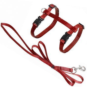 Flamingo Cat Harness and Leash Ziggi поводок со шлейкой для кошек, красный 256 грн фото